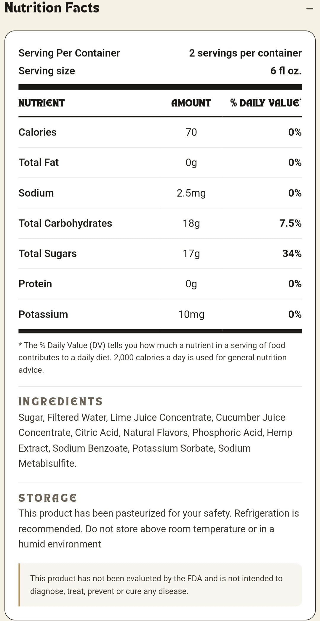 Cucumber Lime Ganjito - 25mg